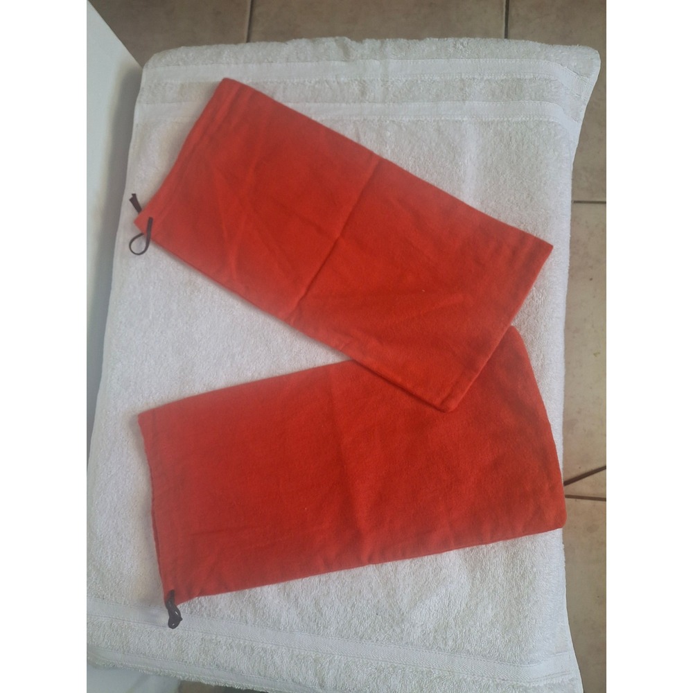 Carmina Shoemaker Mallorca Red Flannel Shoe Dust Bags Set of 2 Drawstring - Picture 2 of 4